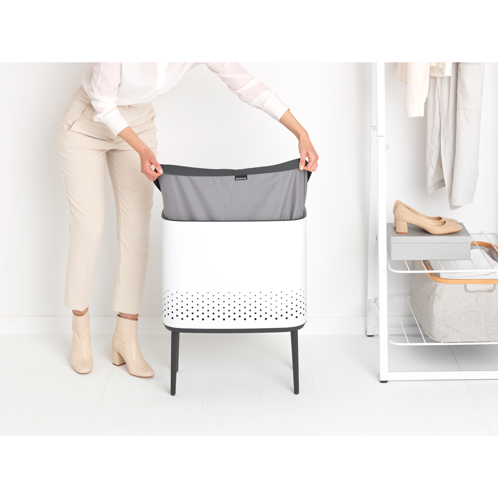 CONTENEDOR BRABANTIA ROPA BO 60 LT WHITE - 5