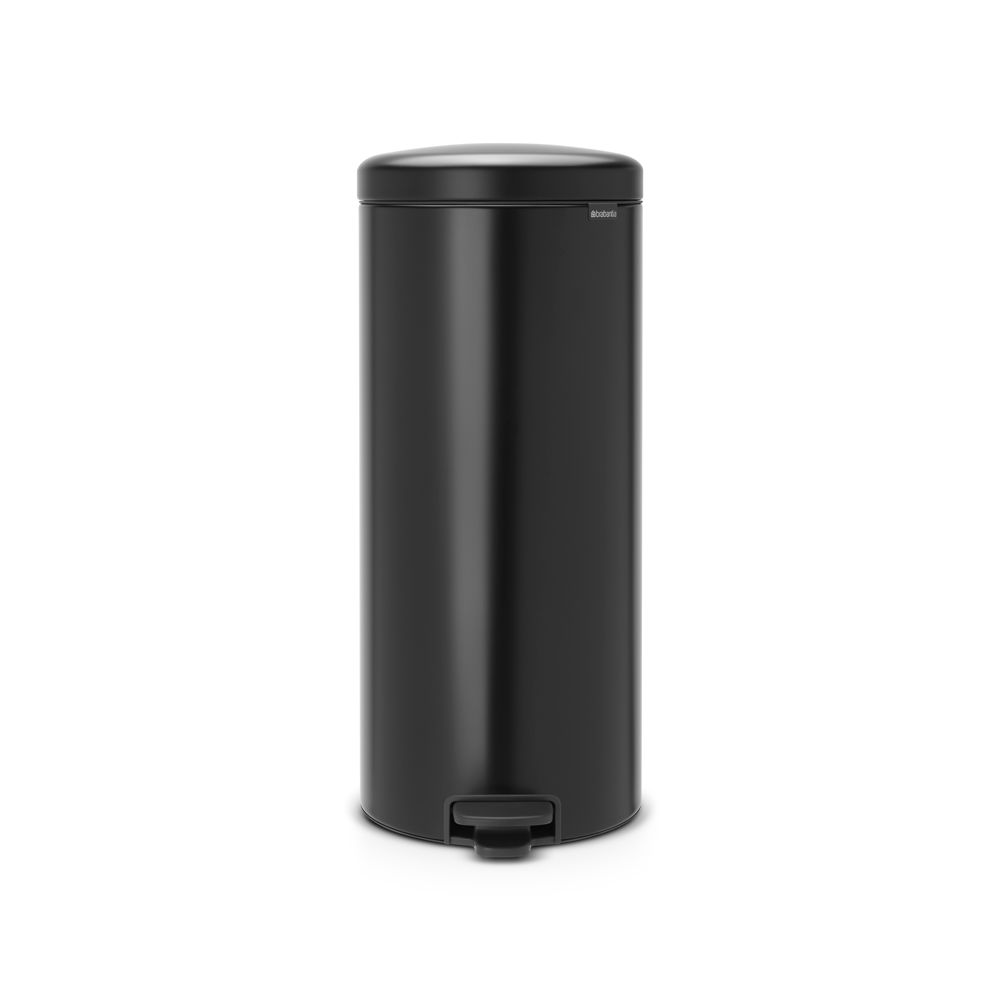 BASURERO BRABANTIA PEDAL NEWICON 30 LT MATT BLACK - 1
