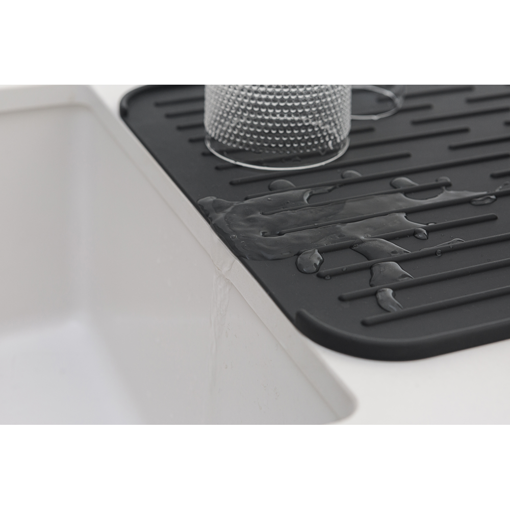 BANDEJA BRABANTIA SECAPLATOS SILICONA SINKSIDE DARK GREY - 4