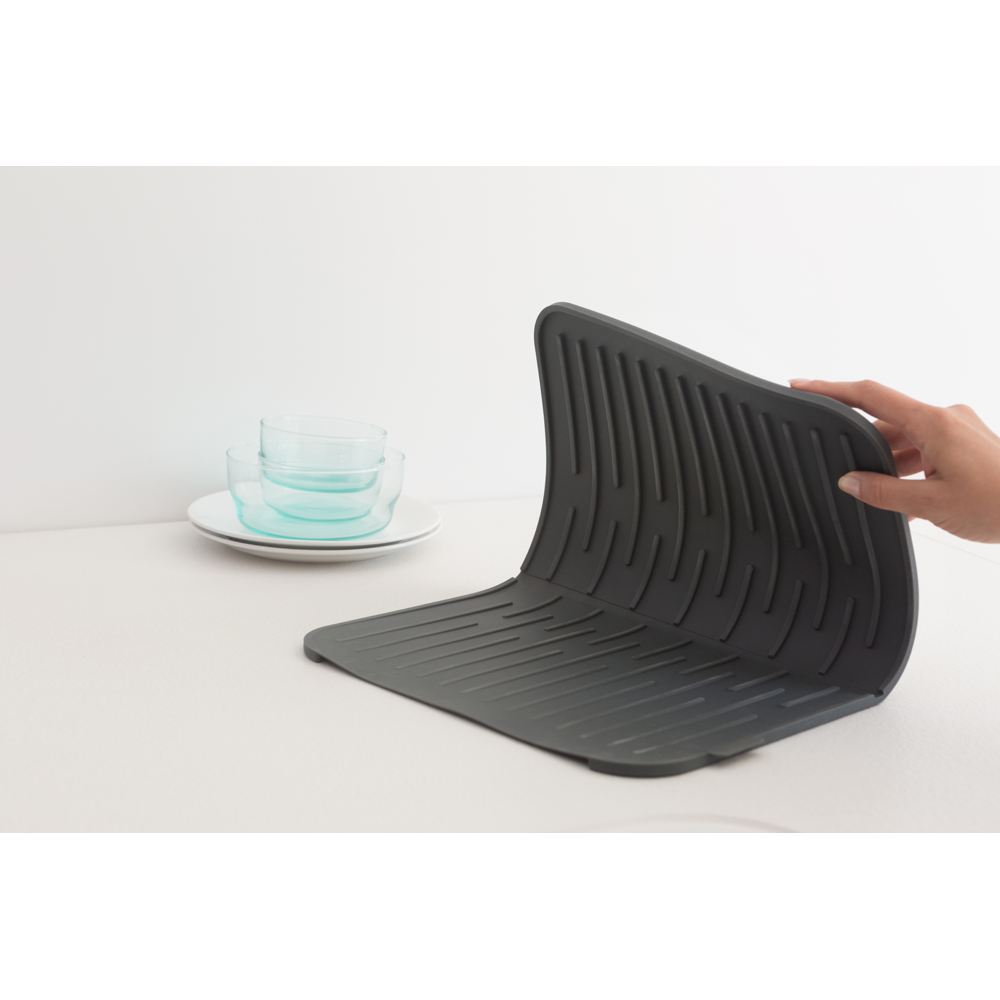 BANDEJA BRABANTIA SECAPLATOS SILICONA SINKSIDE DARK GREY - 5