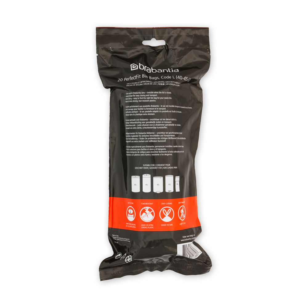 BOLSA BRABANTIA BASURA PERFECTFIT L 45 LT - 2