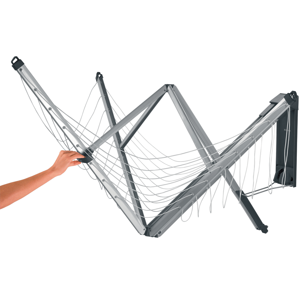 TENDEDERO BRABANTIA WALLFIX 24 MT CON FUNDA PROTECTORA METALLIC GREY - 2
