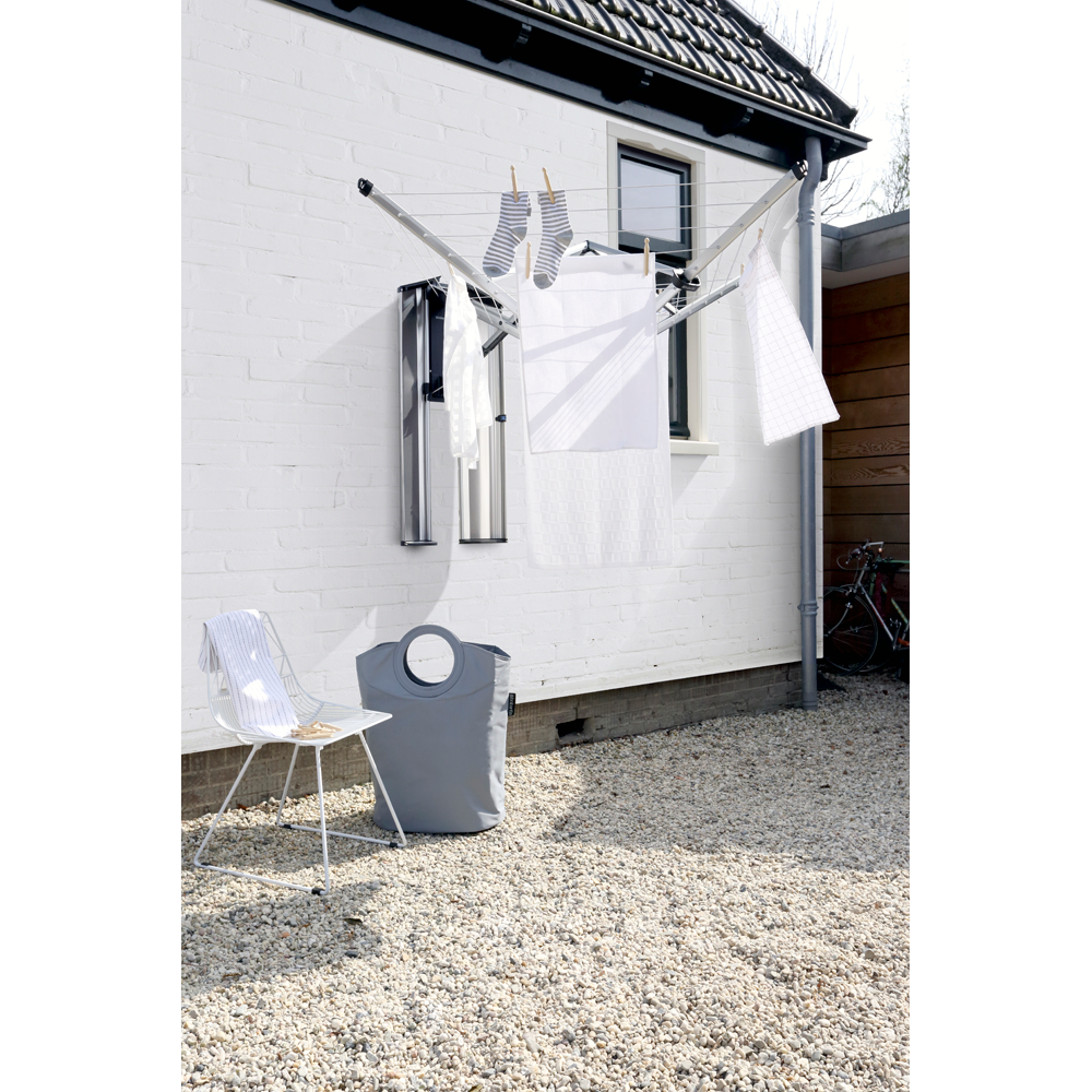TENDEDERO BRABANTIA WALLFIX 24 MT CON FUNDA PROTECTORA METALLIC GREY - 7