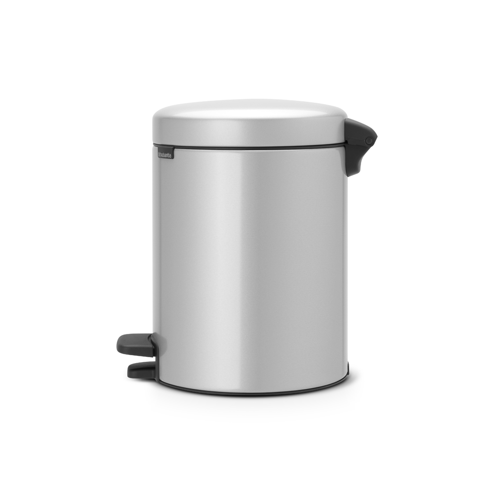 BASURERO BRABANTIA PEDAL NEWICON 5 LT METALLIC GREY - 2