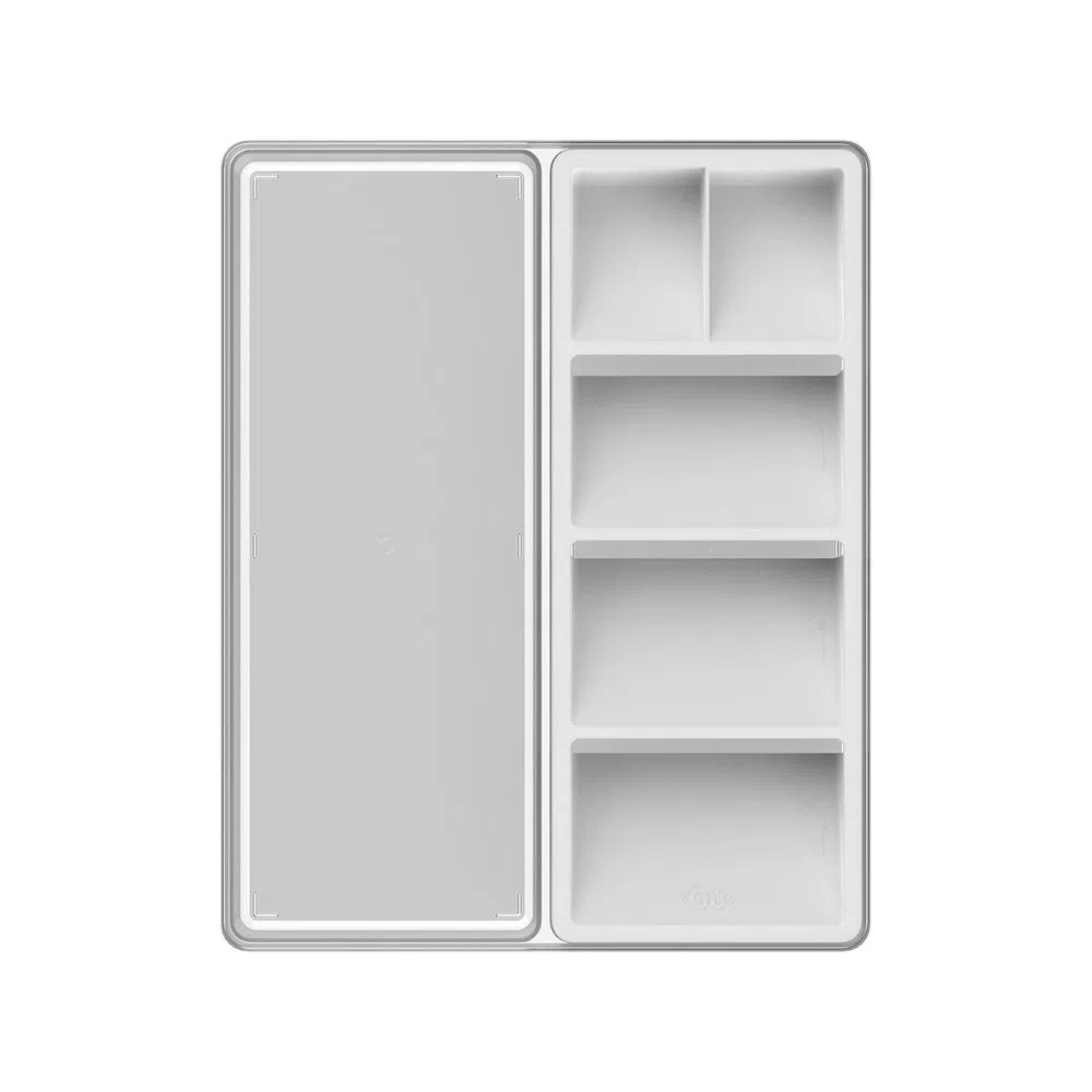ORGANIZADOR DE UTENSILIOS Y CUBIERTOS CLEAR BLANCO - 3