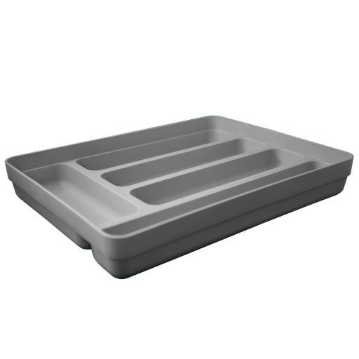 ORGANIZADOR DE CUBIERTOS LOGIC GRIS - 1