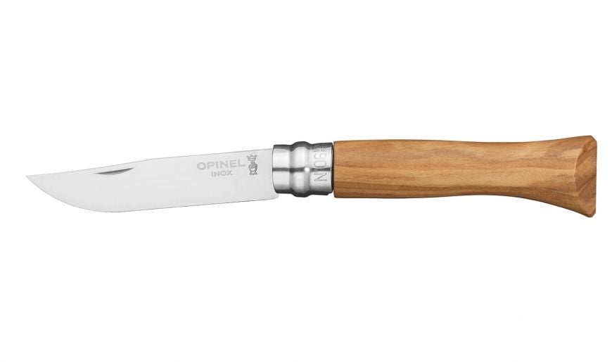 CUCHILLO OPINEL N°6 MADERA OLIVO - 1
