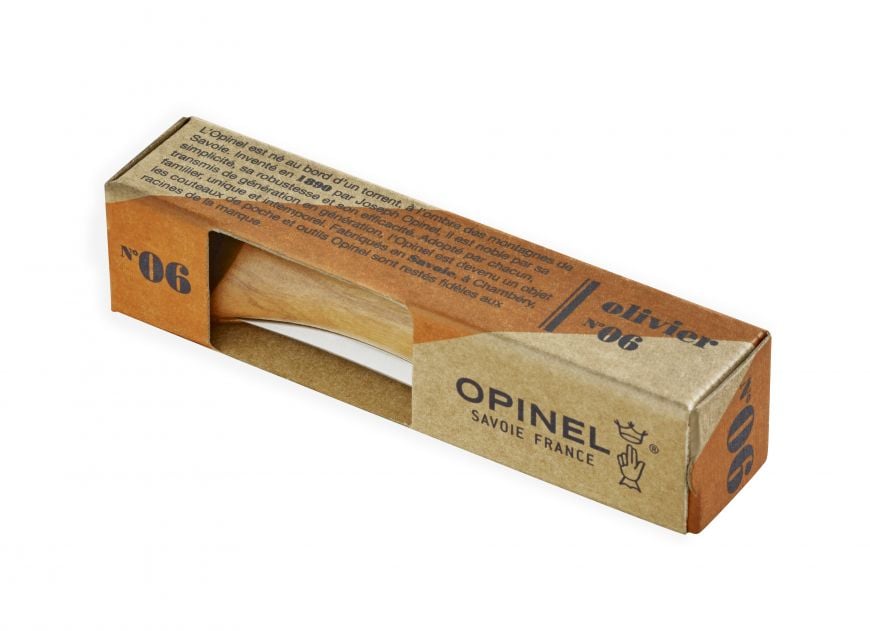 CUCHILLO OPINEL N°6 MADERA OLIVO - 2