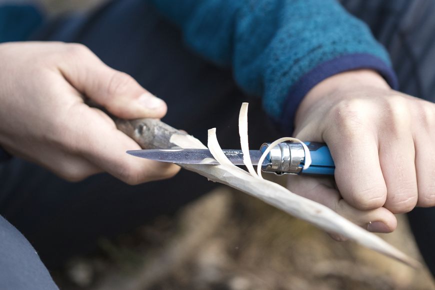 CUCHILLO OPINEL N°7 OUTDOOR NIÑOS AZUL - 3