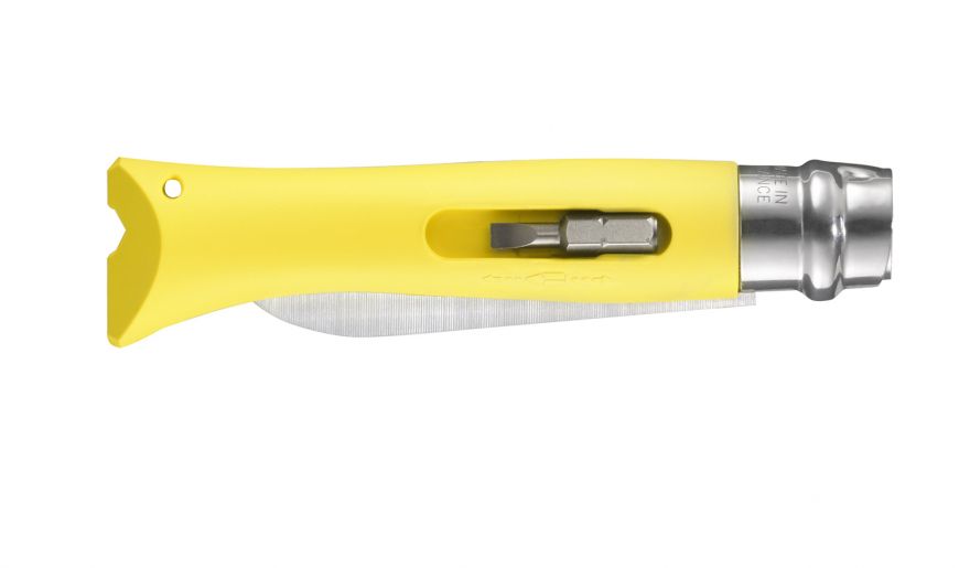 CUCHILLO OPINEL N°9 MULTIUSO AMARILLO - 2