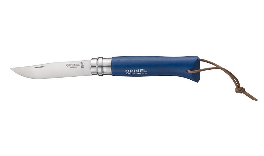 CUCHILLO OPINEL N°8 TREKKING AZUL CON FUNDA - 2
