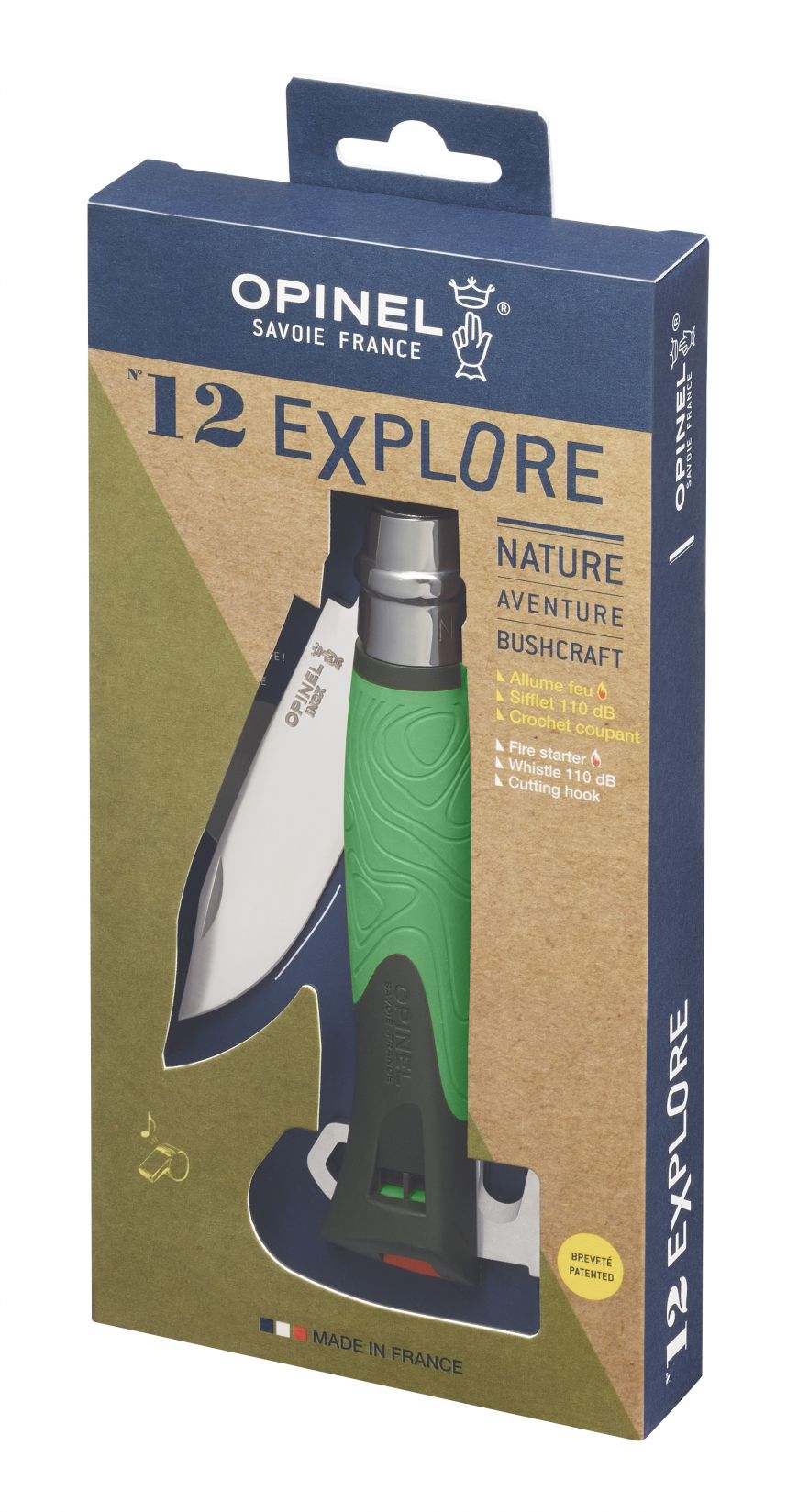 CUCHILLO OPINEL N°12 EXPLORER VERDE - 3