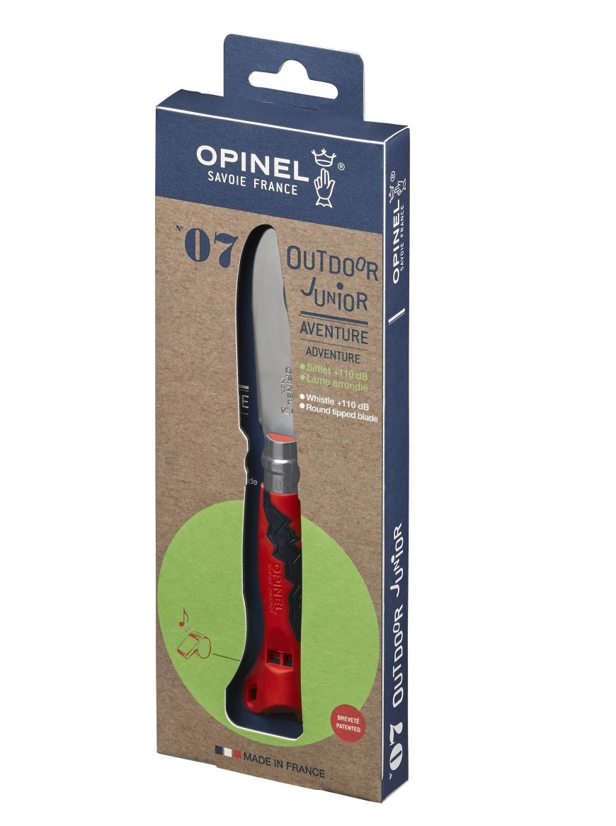 CUCHILLO OPINEL N°7 OUTDOOR NIÑOS ROJO - 2