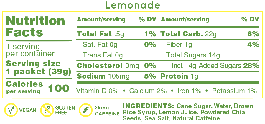 GEL ENERGÉTICO HUMA LEMONADE (25MG CAFEINA) - 2