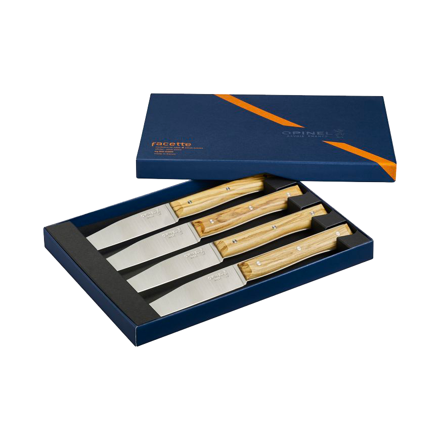 CUCHILLOS OPINEL DE MESA OLIVO - 4 UNIDADES - 3