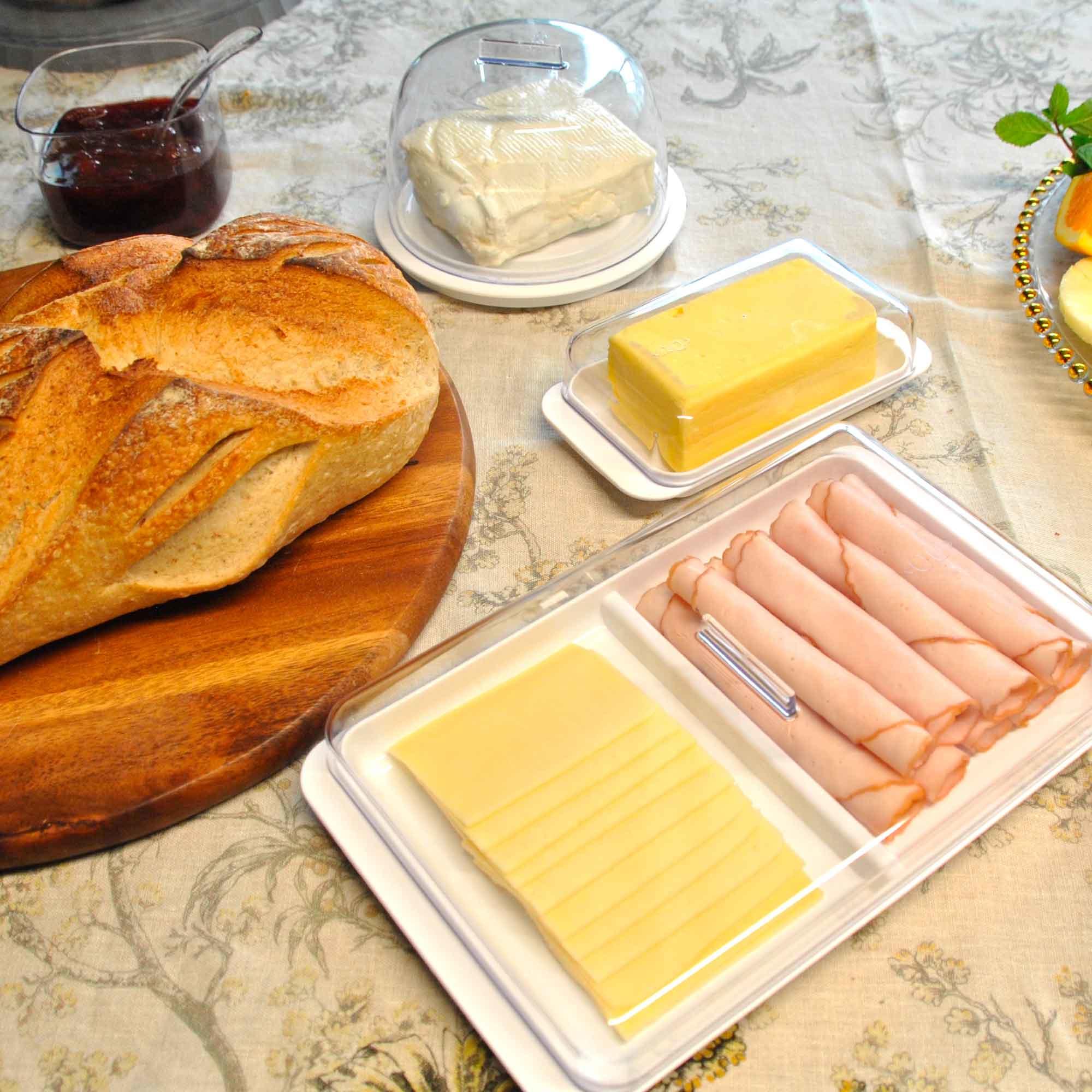 CONTENEDOR JAMÓN/QUESO DOBLE BREAK BLANCO - 2