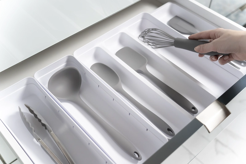 ORGANIZADOR DE UTENSILIOS LOGIC BLANCO - 1
