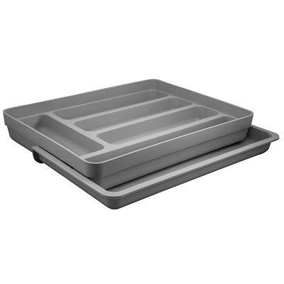 ORGANIZADOR CUBIERTOS EXTENSIBLES LOGIC GRIS - 1