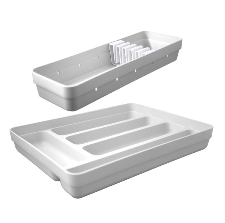 CONJUNTO ORGANIZADOR CUBIERTOS BLANCO - 1