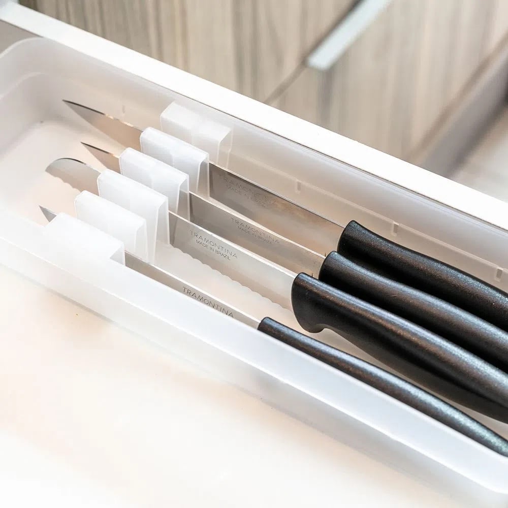 CONJUNTO ORGANIZADOR CUBIERTOS BLANCO - 2