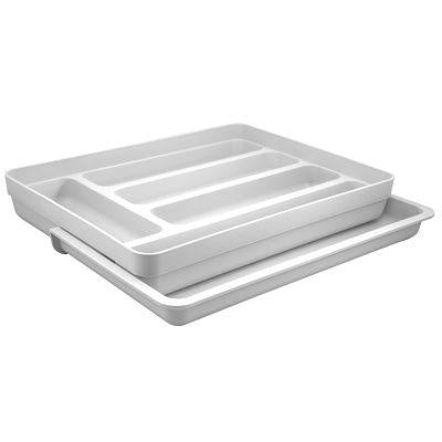 ORGANIZADOR CUBIERTOS EXTENSIBLES LOGIC BLANCO - 1