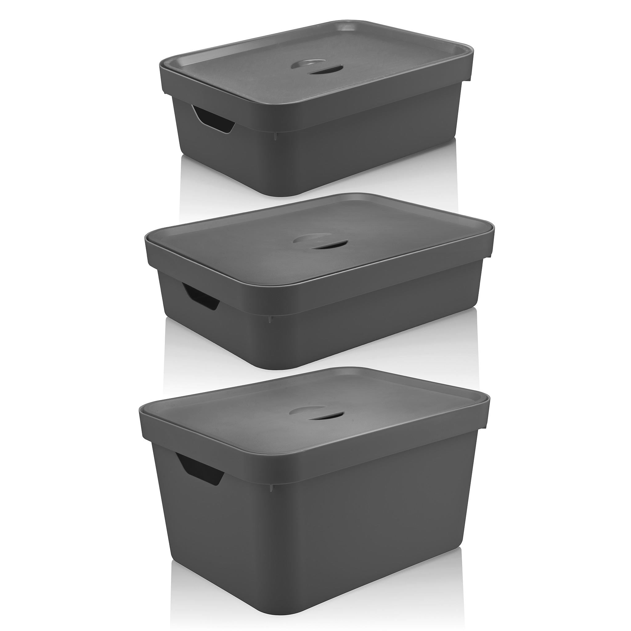 CONJUNTO CAJAS CUBE GRIS