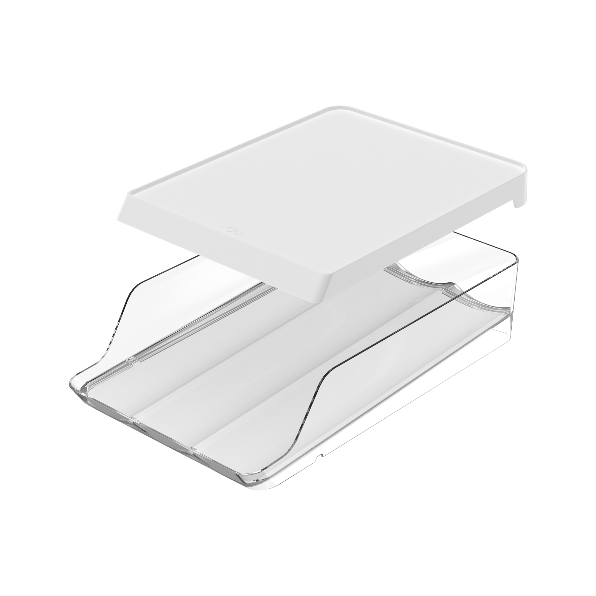ORGANIZADOR DE HUEVOS ROLL CLEAR FRESH 21 UN BLANCO OU - 1