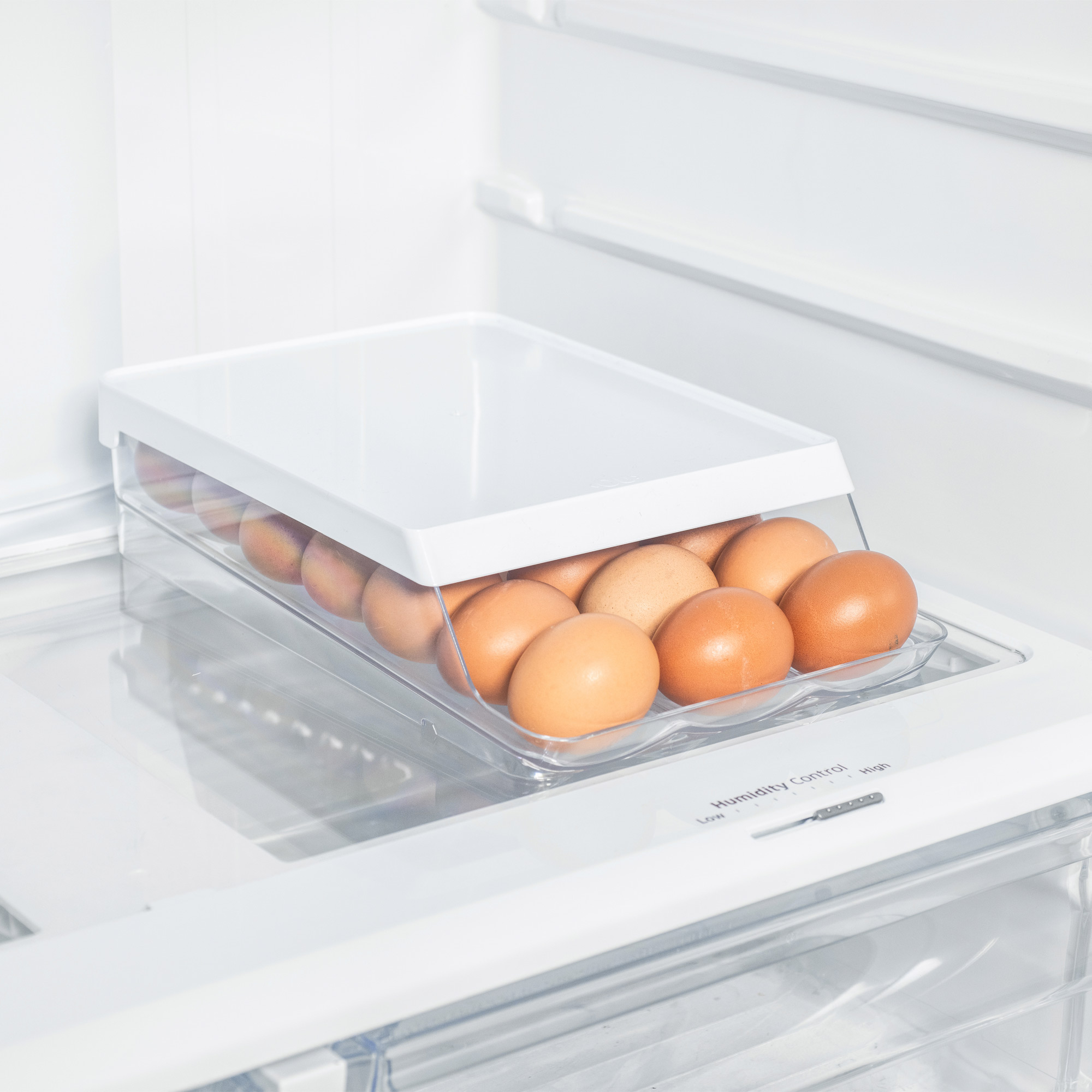 ORGANIZADOR DE HUEVOS ROLL CLEAR FRESH 21 UN BLANCO OU - 2