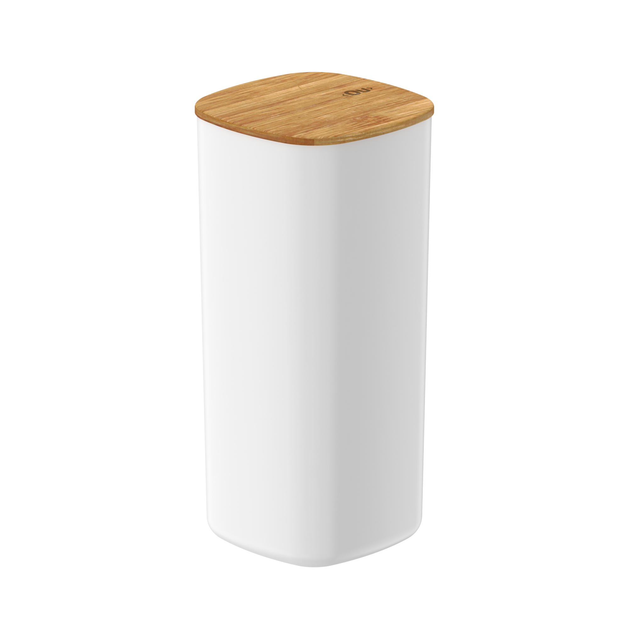 CONTENEDOR HERMETICO CON TAPA DE BAMBU KEEP 1,5 LT BLANCO OU