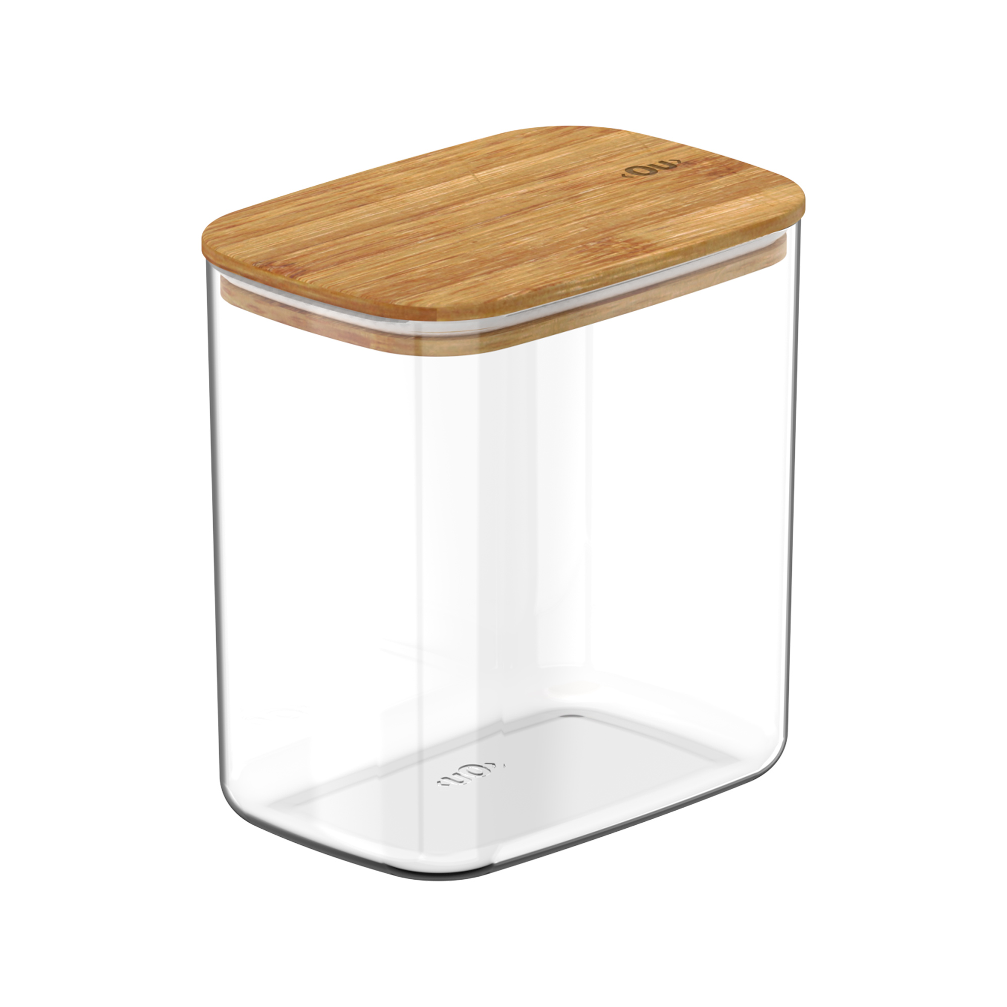 CONTENEDOR HERMÉTICO RECTANGULAR BAMBÚ KEEP 1,5 LT TRANSPARENTE OU - 1