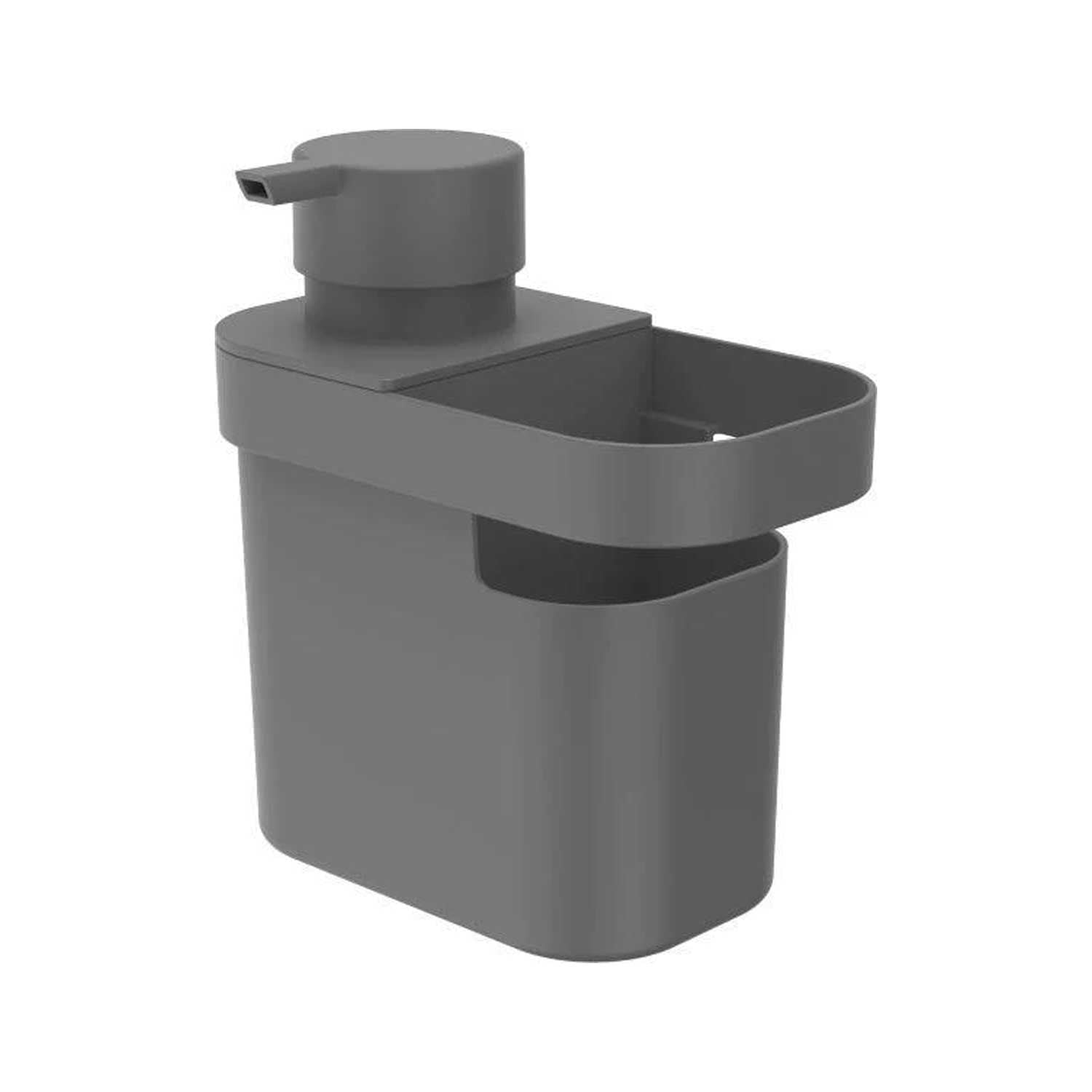 DISPENSADOR DE DETERGENTE Y ORGANIZADOR TRIUM 650 ML GRIS - 4