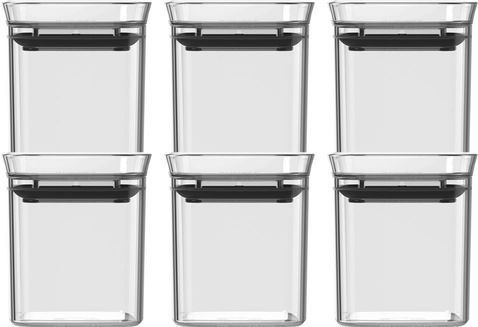 CONJUNTO ESPECIEROS HERMÉTICOS BLOCK 6 PIEZAS (0,150L) TRANSPARENTE - 1