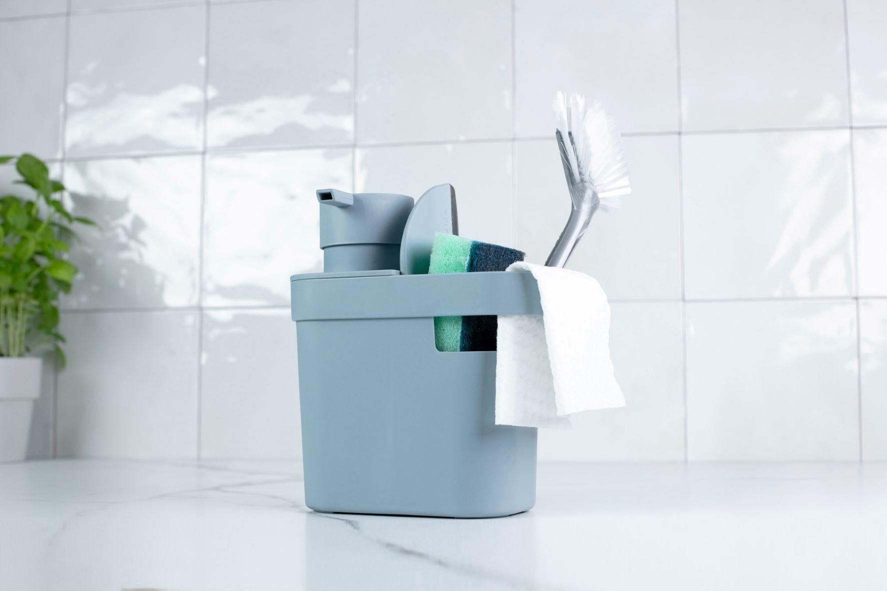 DISPENSADOR DE DETERGENTE Y ORGANIZADOR TRIUM 650 ML BEIGE - 1