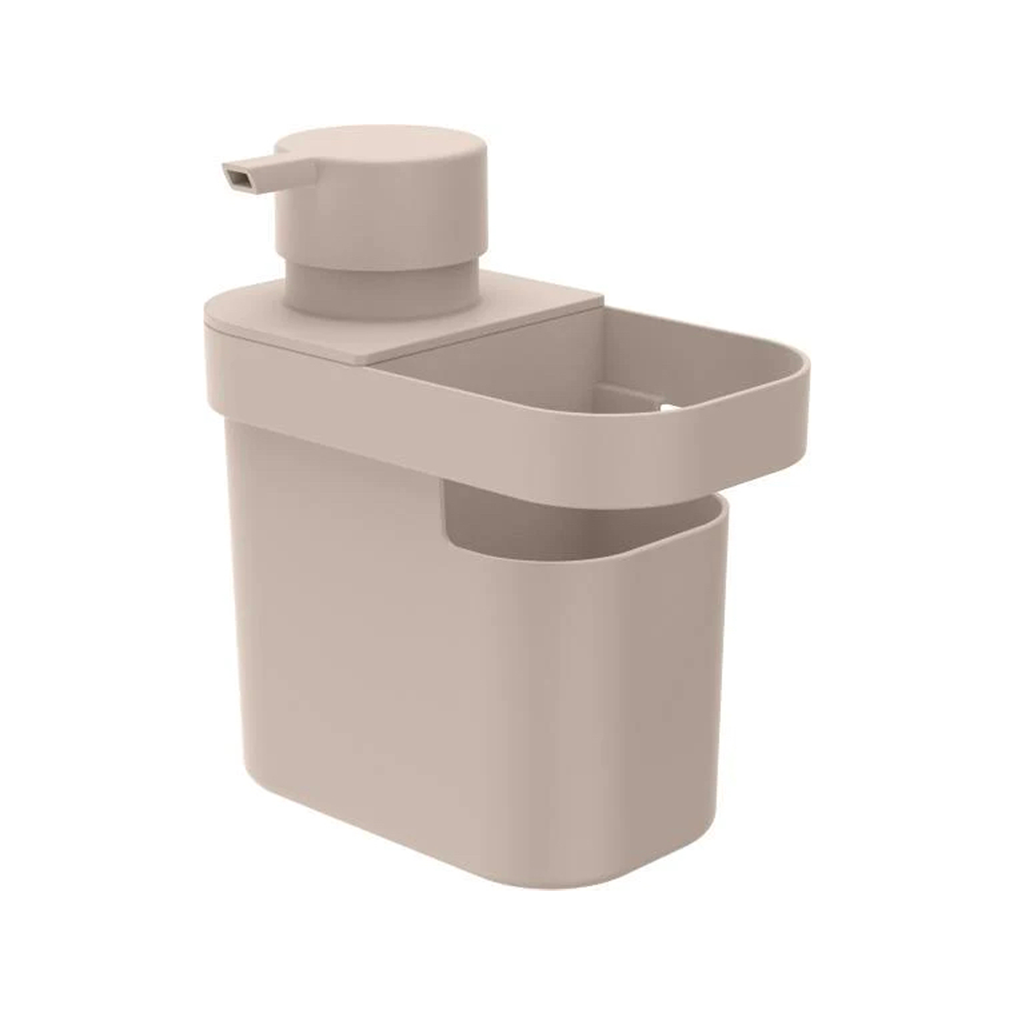 DISPENSADOR DE DETERGENTE Y ORGANIZADOR TRIUM 650 ML BEIGE - 2