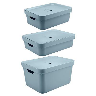 CONJUNTO CAJAS CUBE CELESTE