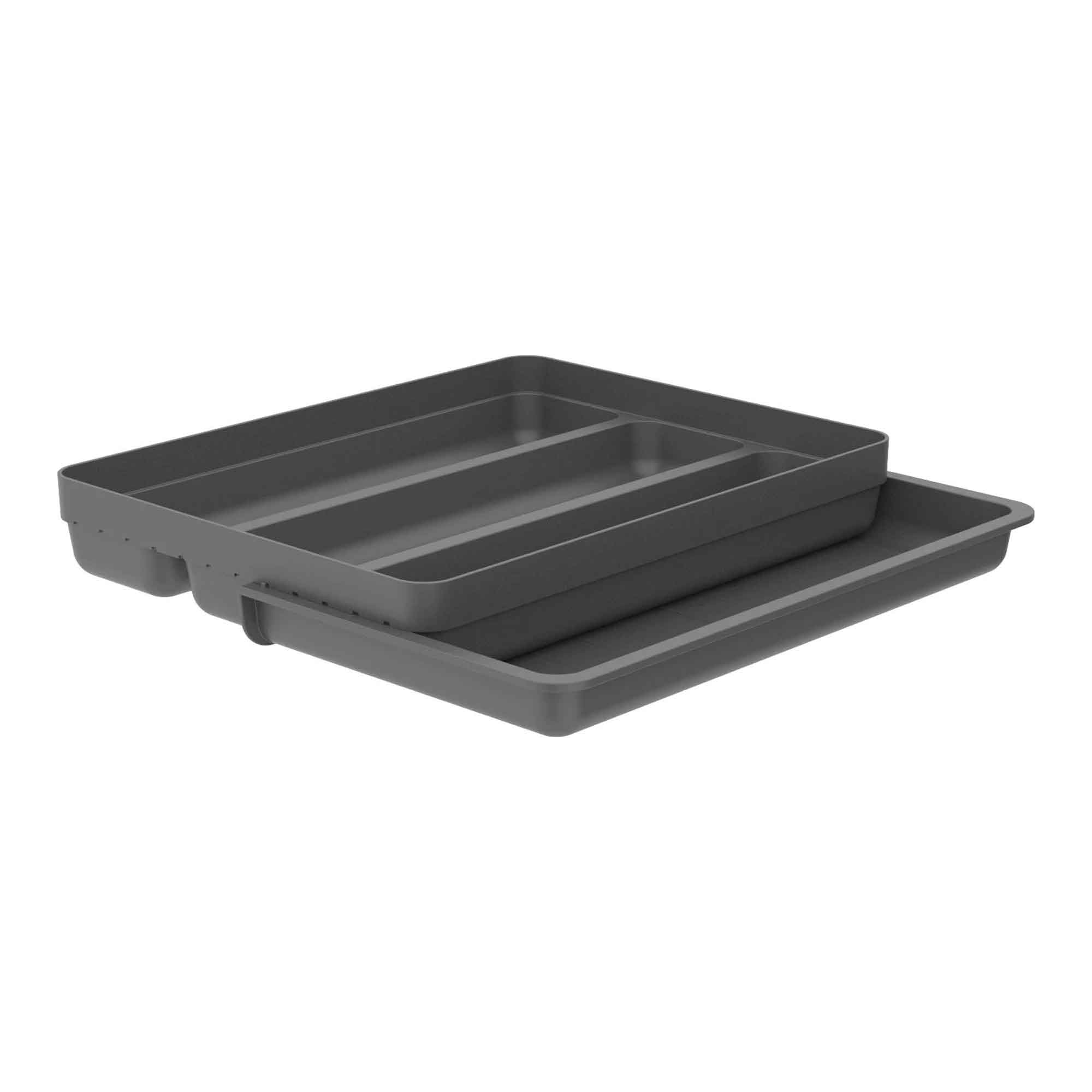 ORGANIZADOR DE UTENSILIOS EXTENSIBLES LOGIC GRIS - 1