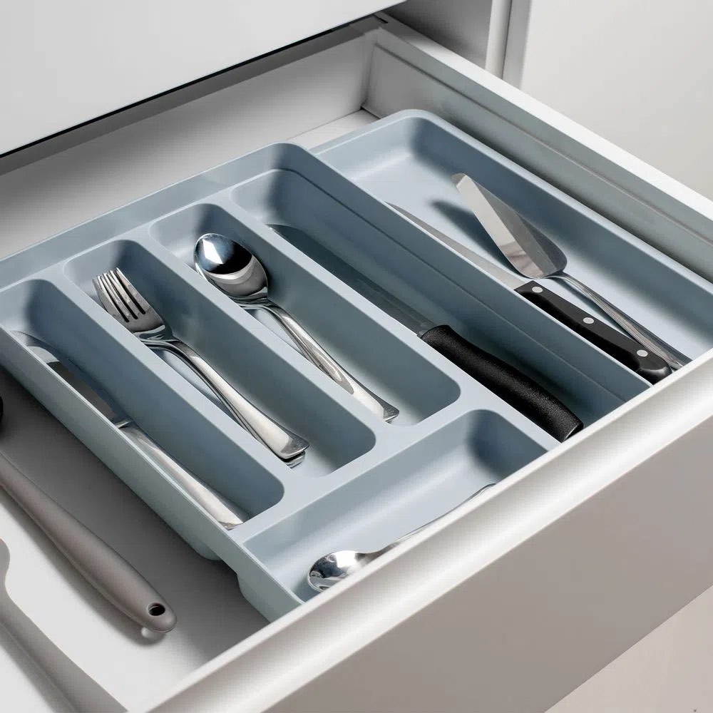 ORGANIZADOR DE UTENSILIOS EXTENSIBLES LOGIC GRIS - 2