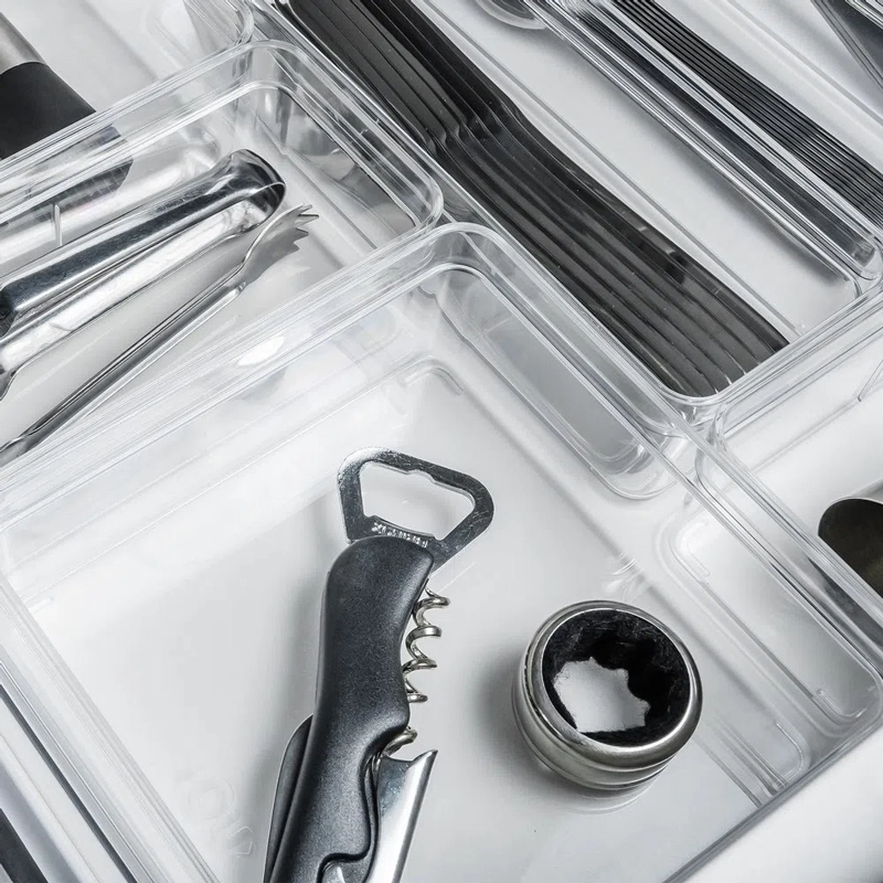 ORGANIZADOR DE CAJÓN CLEAR 15 X 15 X 5,6 TRANSPARENTE - 3