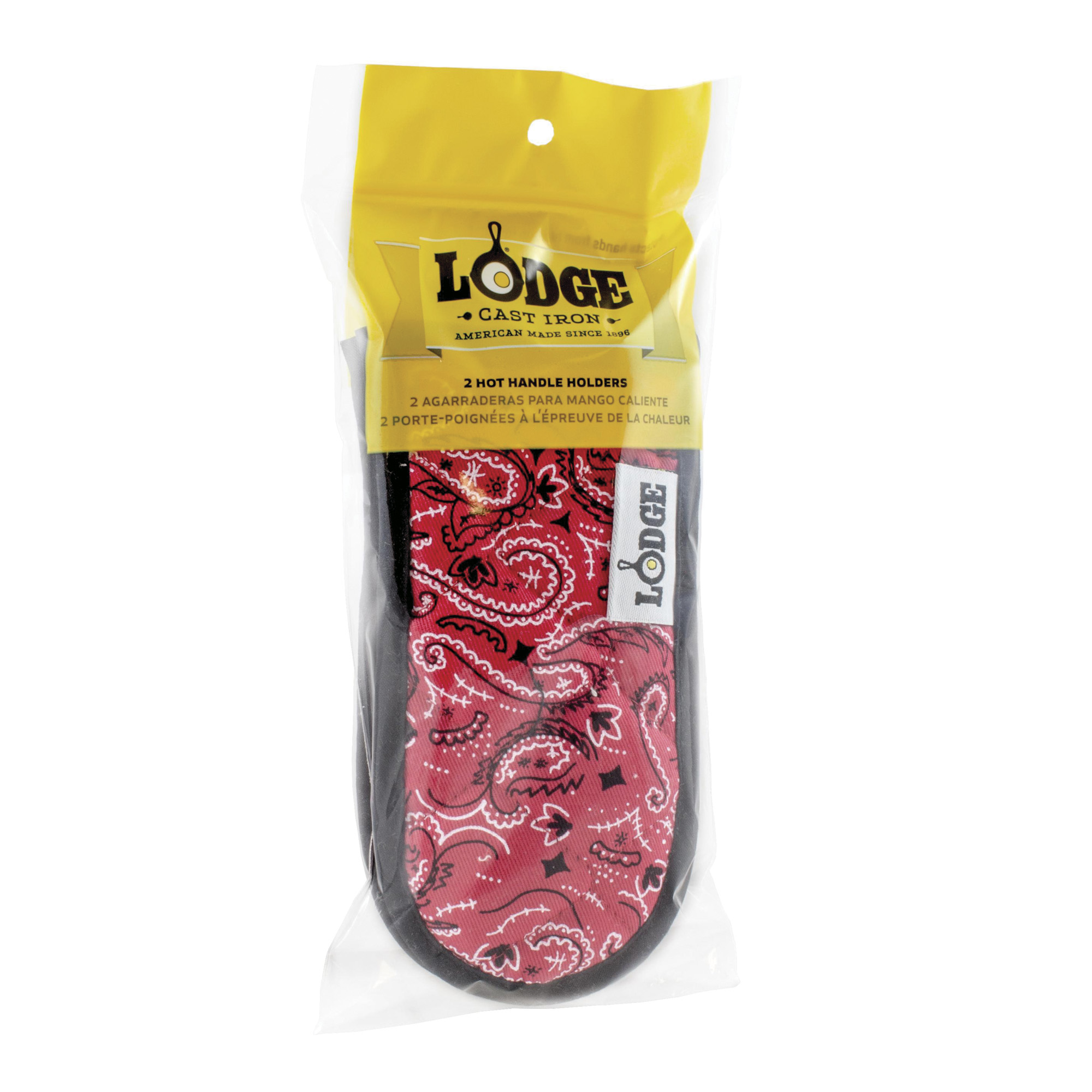 SET DE 2 MANGO DE TELA BANDANA ROJO - 2