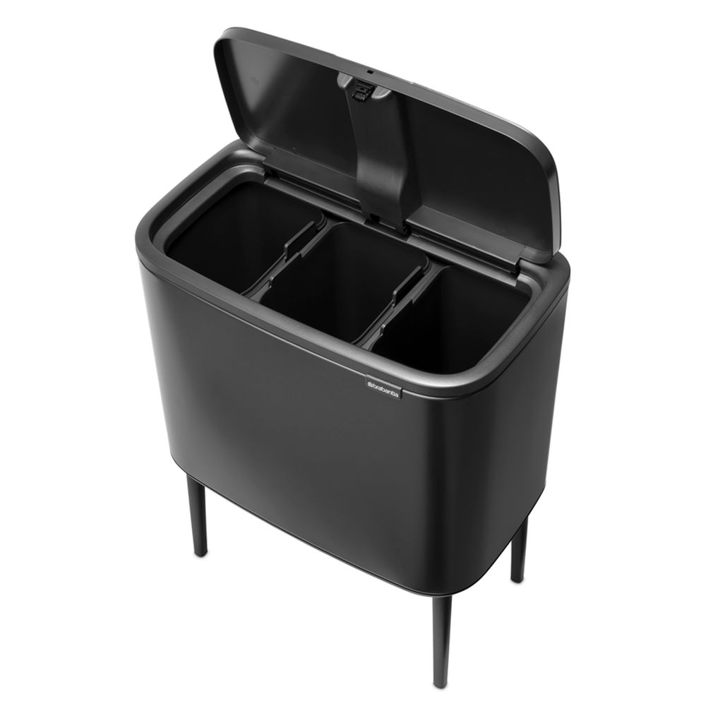 BASURERO BRABANTIA BO TOUCH 3 X 11L CONFIDENT GREY - 4