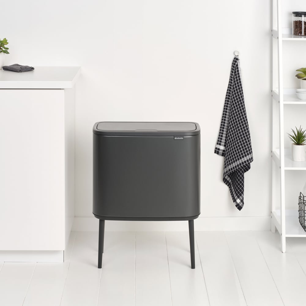BASURERO BRABANTIA BO TOUCH 3 X 11L CONFIDENT GREY - 7