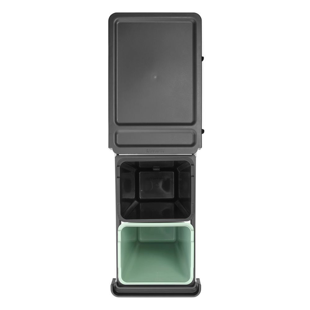 BASURERO BRABANTIA SORT & GO 2 X 30L DARK GREY & JA GREEN - 4