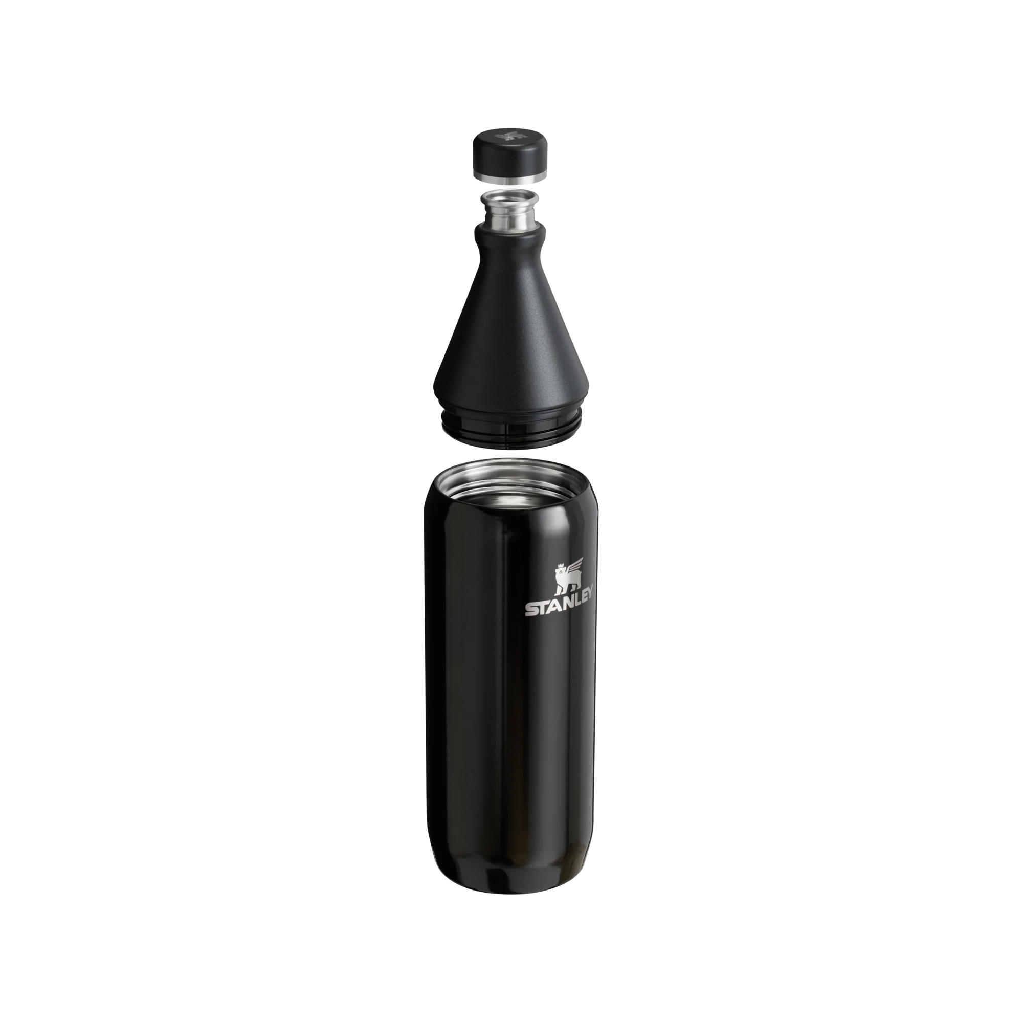 BOTELLA STANLEY TÉRMICA ALL DAY SLIM BLACK 1 LT T ACERO INOXIDABLE - 3