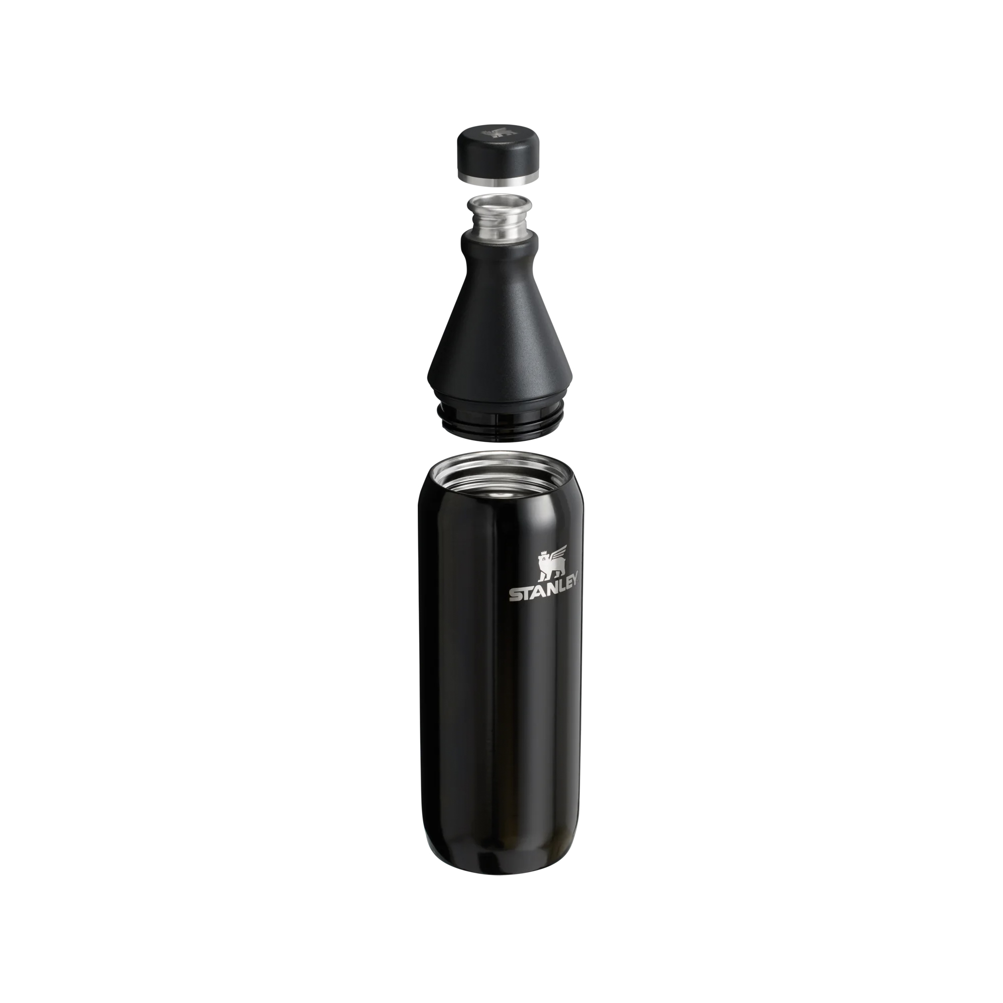 BOTELLA STANLEY TÉRMICA ALL DAY SLIM BLACK 355 ML ACERO INOXIDABLE - 2
