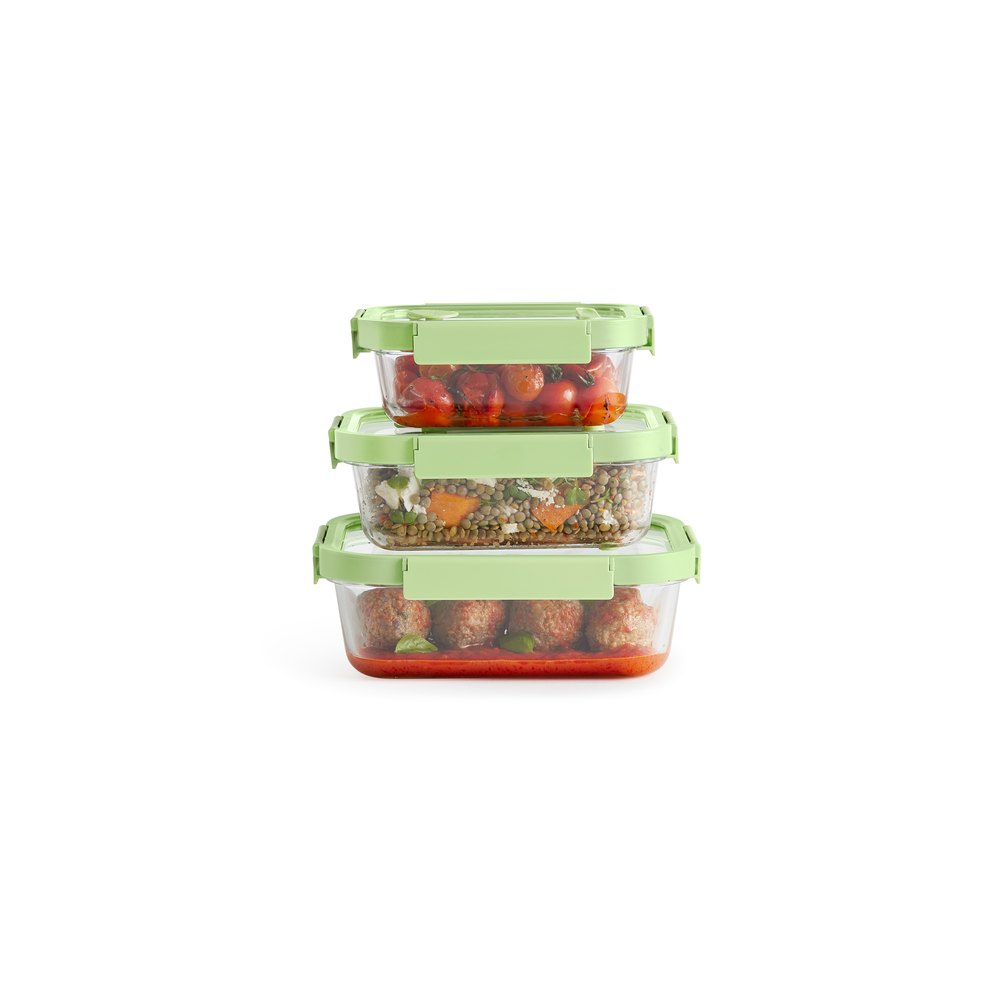 RECIPIENTE HERMÉTICO 100% DE VIDRIO 1520 ML RECTANGULAR - 3