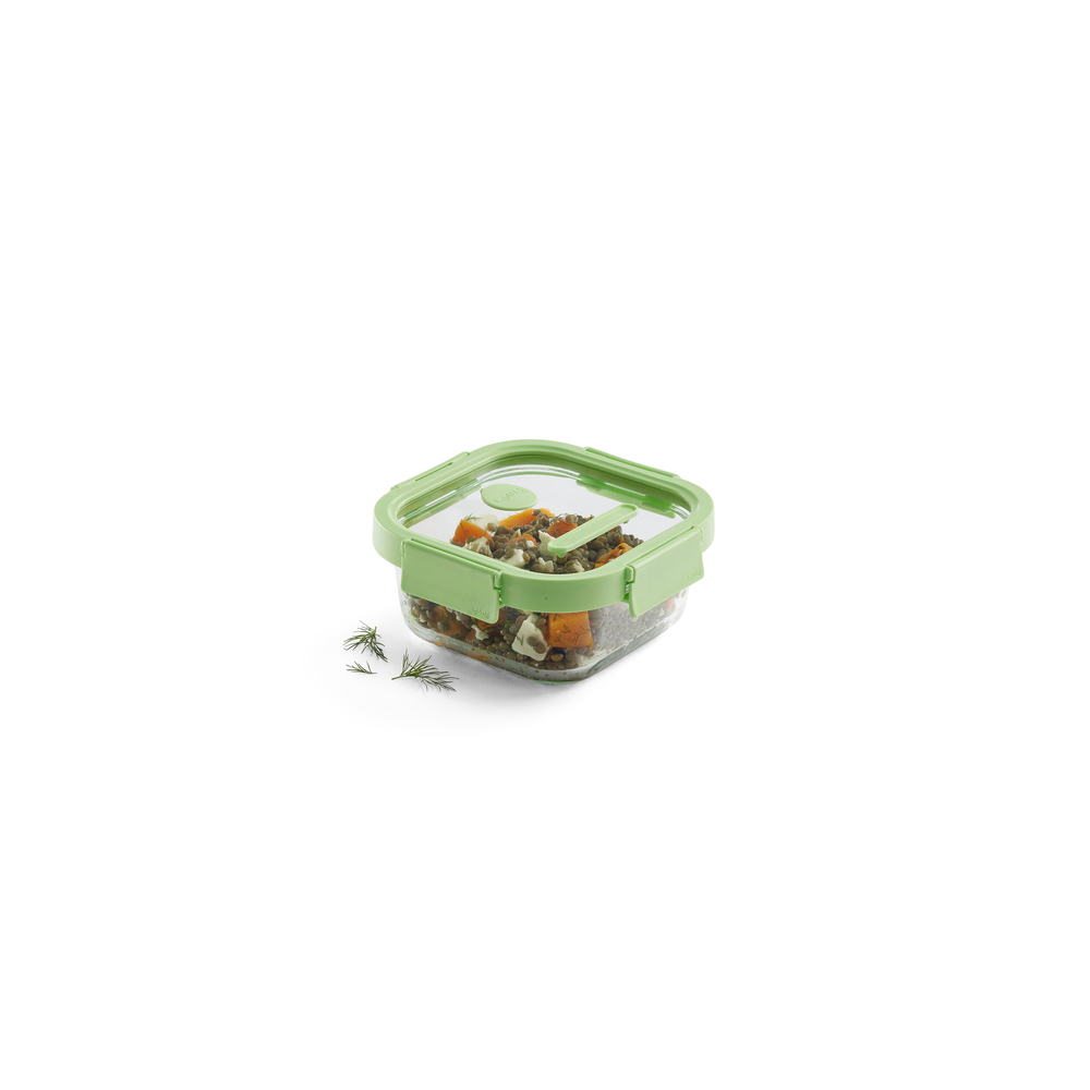 RECIPIENTE HERMÉTICO 100% DE VIDRIO 800 ML CUADRADO - 2