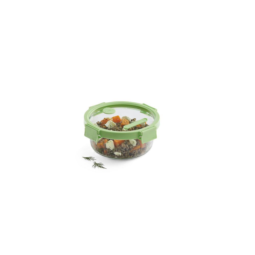 RECIPIENTE HERMÉTICO 100% DE VIDRIO 950 ML EN COLOR ROJOONDO - 2