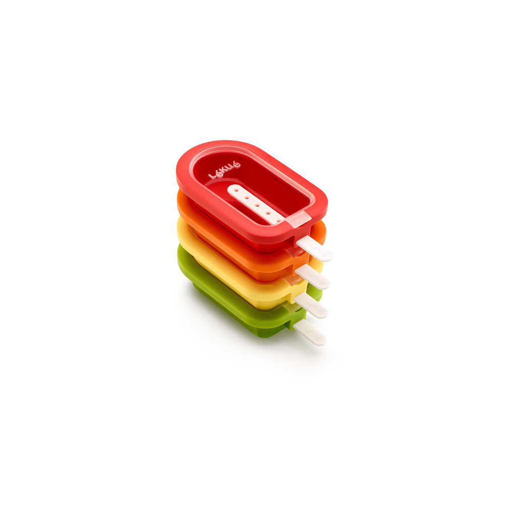 KIT DE 4 MOLDES DE HELADO APILABLES - 1