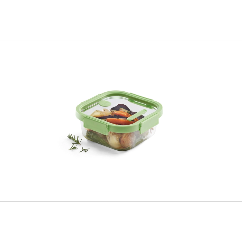 RECIPIENTE HERMÉTICO 100% DE VIDRIO 1100 ML CUADRADO - 2