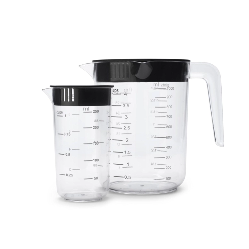 JARRA MEDIDORA TASTY JUEGO DE 2 - TRANSPARENT - 1